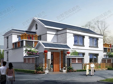 農(nóng)村二層雙拼房屋帶閣樓_別墅設(shè)計(jì)圖紙,農(nóng)村房屋設(shè)計(jì)圖,農(nóng)村自建房設(shè)計(jì)