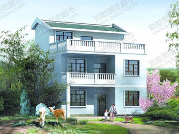 簡單的二層半農村房屋設計_別墅設計圖紙,農村房屋設計圖,農村自建房設計