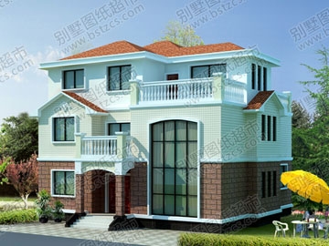 農(nóng)村三層別墅設(shè)計(jì)施工圖附效果圖_別墅設(shè)計(jì)圖紙,農(nóng)村房屋設(shè)計(jì)圖