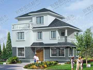 農村三層帶露臺小別墅設計圖_別墅設計圖紙,農村房屋設計圖