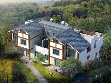 農村雙拼住宅圖紙全套_別墅設計圖紙,新農村別墅,農村自建房設計