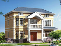 新農村二層帶閣樓自建房設計圖紙_別墅設計圖紙,農村房屋設計圖