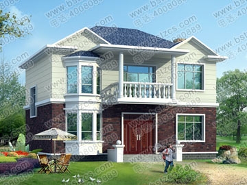 占地100平方左右農村二層自建房設計全套圖紙_別墅圖紙超市,鼎川建筑