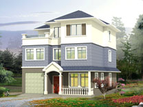 三層鄉村別墅圖紙_別墅設計圖紙,新農村別墅,農村自建房設計