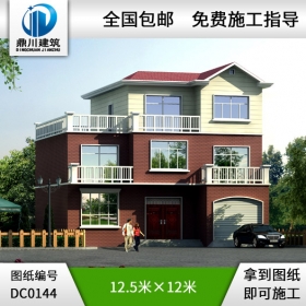 三層帶車庫露臺新農村房屋設計圖_別墅設計圖紙,農村自建房設計圖