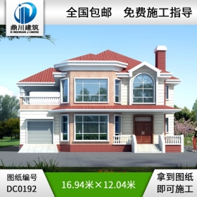 二層豪華私人別墅設計圖紙及效果圖_別墅設計圖紙,農村房屋設計圖