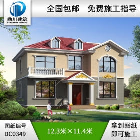 農(nóng)村二層帶露臺小別墅設(shè)計(jì)圖紙_農(nóng)村自建房設(shè)計(jì)圖,鼎川別墅圖紙