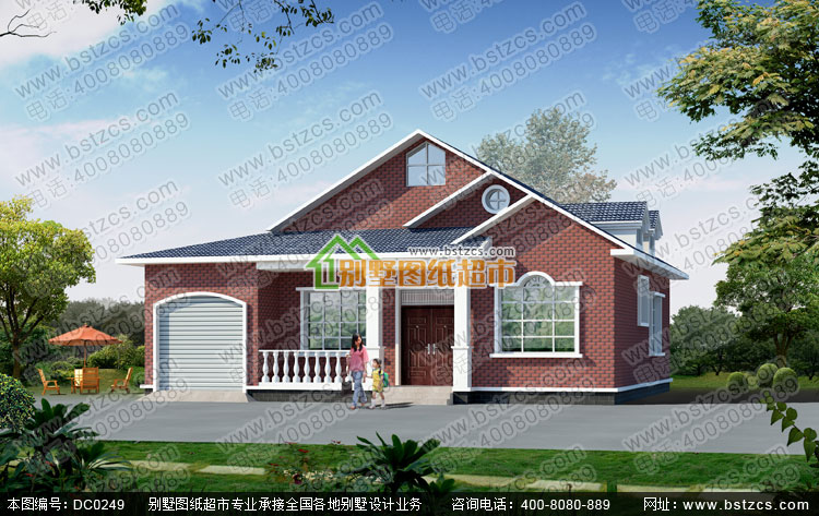 一款美觀經濟又實惠的一層帶閣樓農村自建別墅