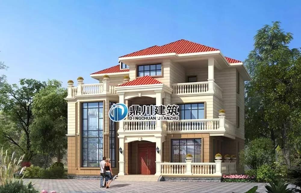 分享：網友自建三層別墅過程，大門花了6萬，大家看值不值!