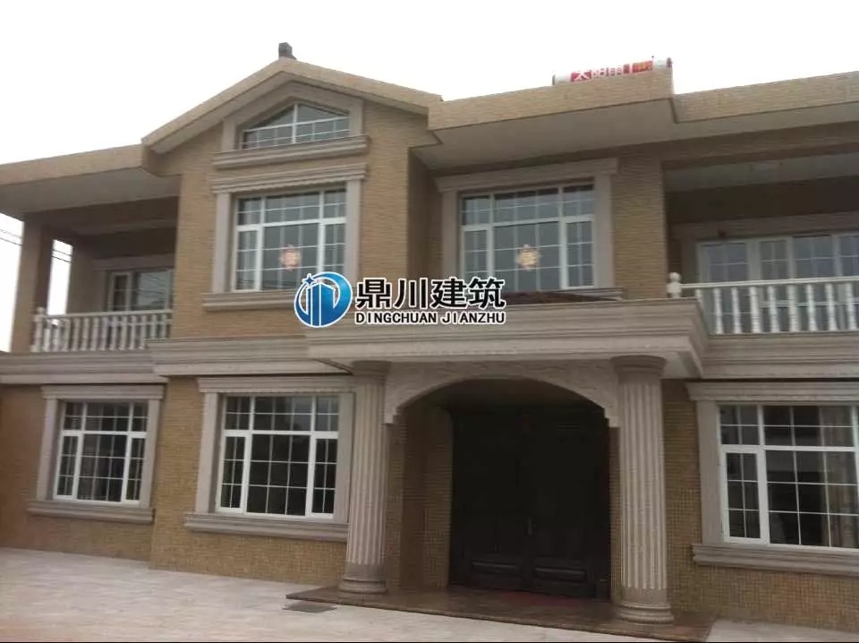 主體37萬的二層自建房設計，實拍美到爆，配上歐式構件更有檔次！