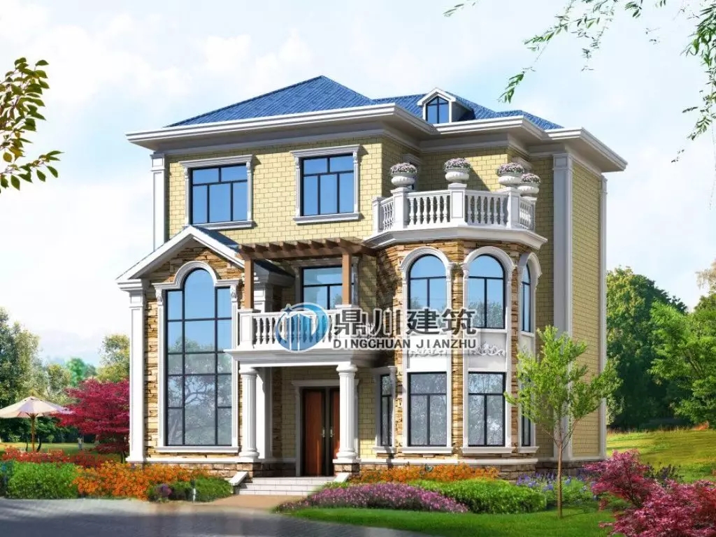 【新品】11&times;10米三層農村小別墅，大露臺多臥室，35萬就能建