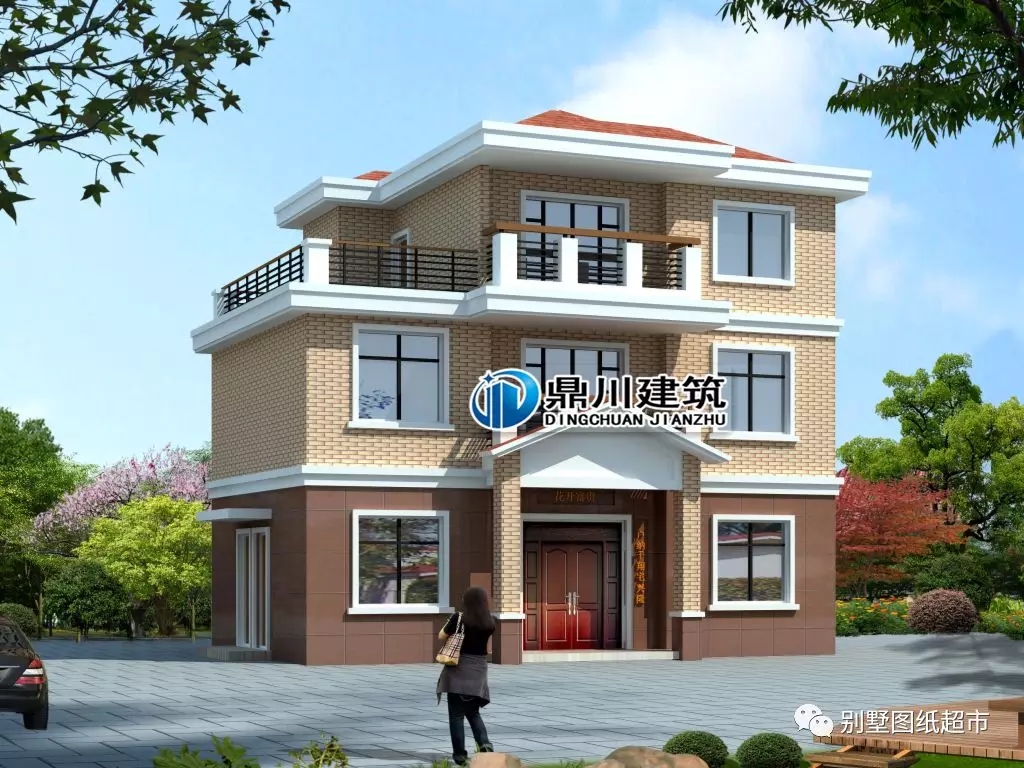 10款簡潔大方經濟型三層自建別墅，第1款造價20萬，第6款最漂亮！