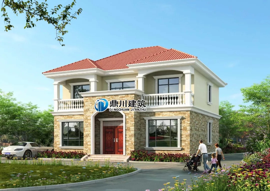 12&times;11.6米，25萬建二層農村別墅，戶型好到全家人都滿意！