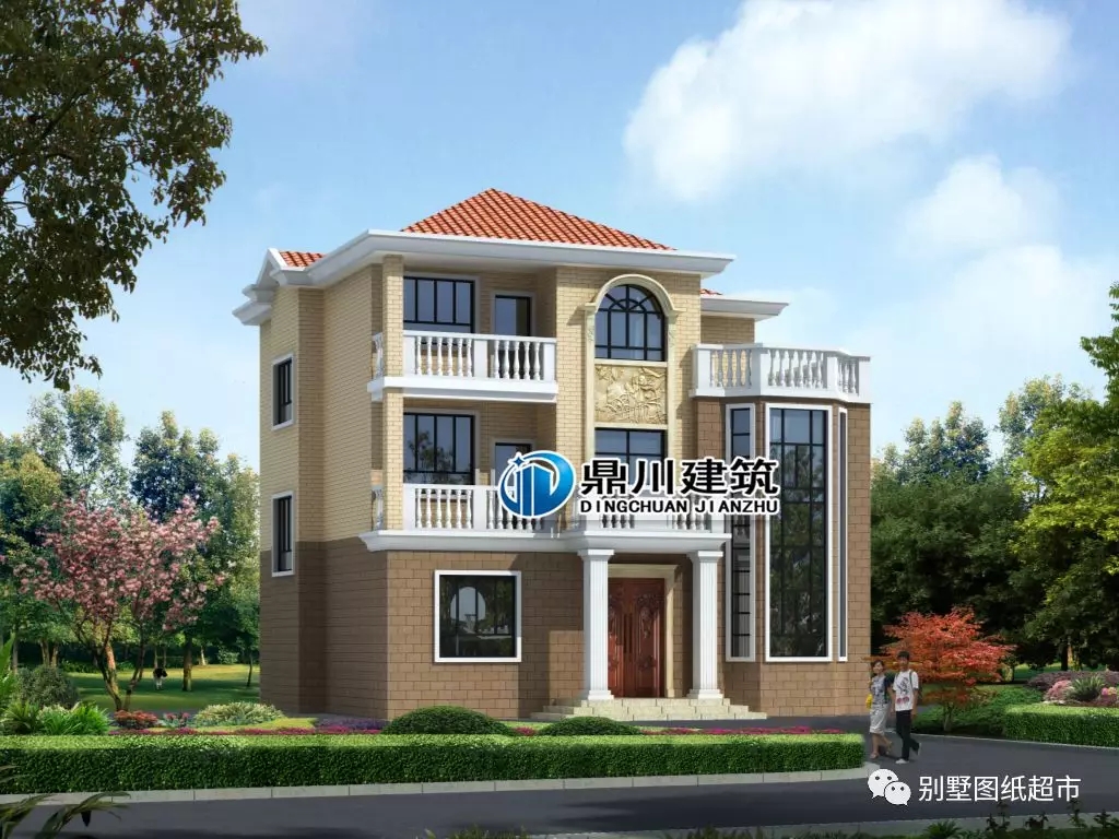 10款簡潔大方經濟型三層自建別墅，第1款造價20萬，第6款最漂亮！