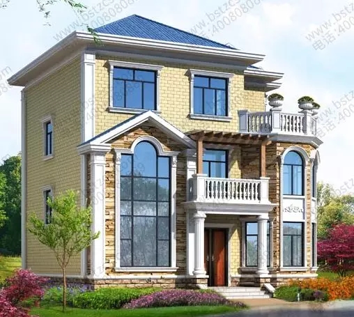 【新品】11&times;10米三層農村小別墅，大露臺多臥室，35萬就能建