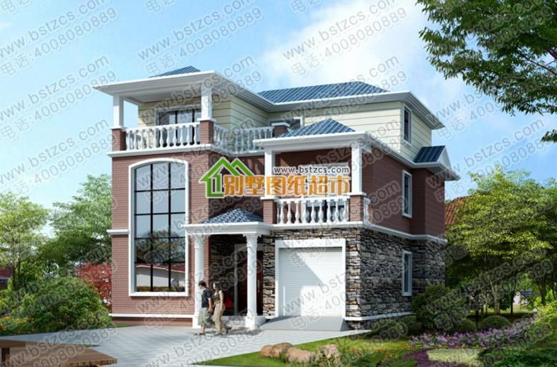 120平的三層農村別墅