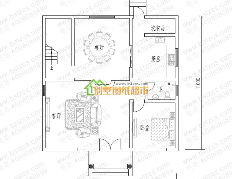 120平的三層農村別墅