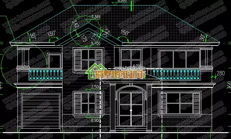 主體37萬的二層自建房設計，實拍美到爆，配上歐式構件更有檔次！
