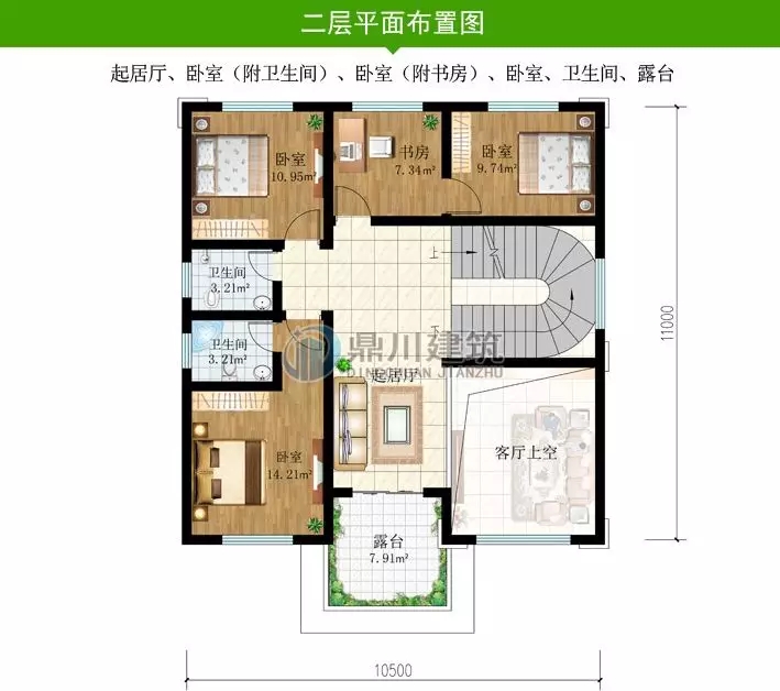 農村歐式三層復式帶露臺小別墅，造型經典又時尚（含平面圖）