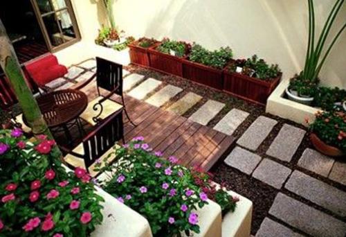 別墅露臺(tái)花園的布置技巧