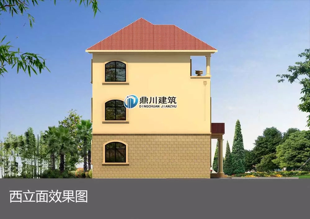 三層旋轉樓梯復式農村別墅建房案例，大氣漂亮得不像話！