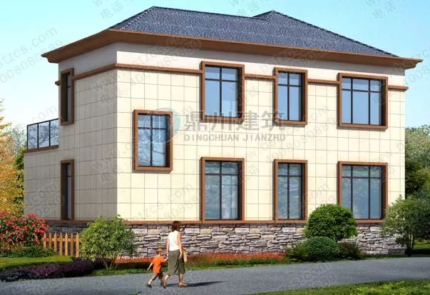 【新品】12&times;9 二層帶堂屋露臺經濟型小別墅，回村建只要26萬！