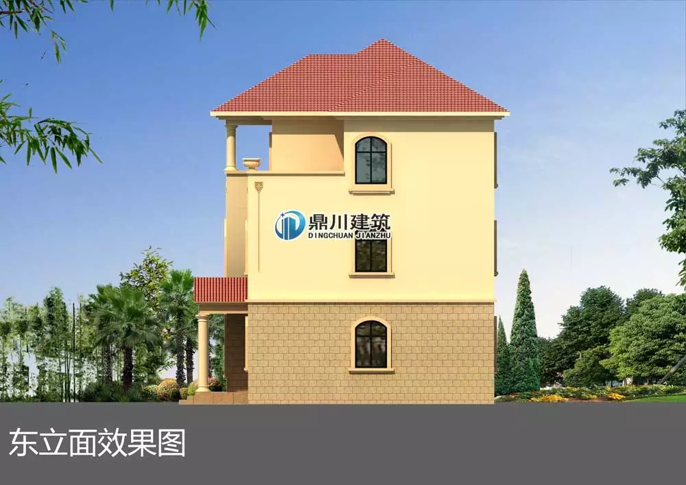 三層旋轉樓梯復式農村別墅建房案例，大氣漂亮得不像話！