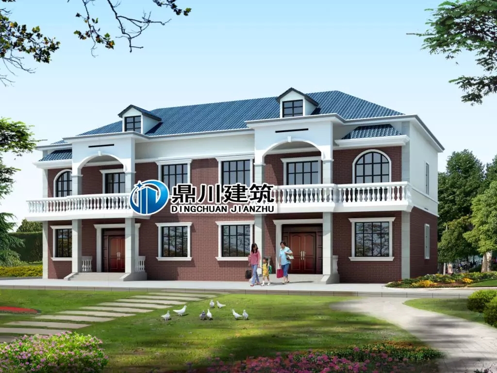 這款農(nóng)村二層雙拼別墅，有顏又省錢，經(jīng)濟(jì)實(shí)用施工也簡(jiǎn)單！